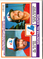 1983 O-Pee-Chee Expos Team Leaders - Al Oliver/Steve Rogers #111