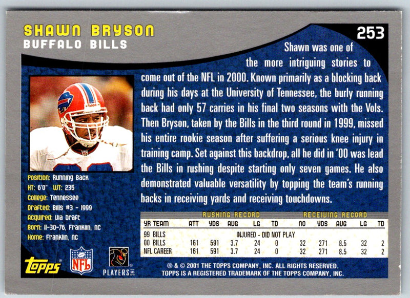 2001 Topps Shawn Bryson