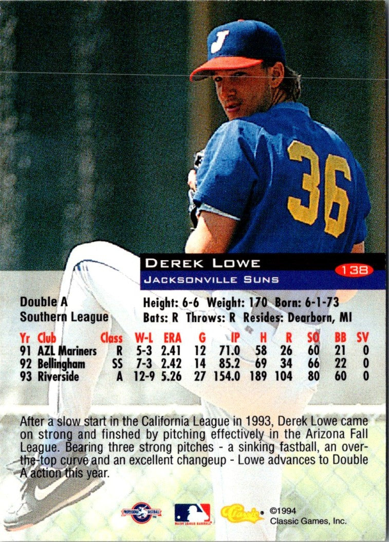 1994 Classic Derek Lowe