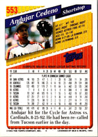 1993 Topps Andujar Cedeno #553