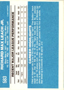 1982 Donruss Rick Leach