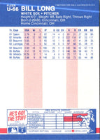 1987 Fleer Update Bill Long #U-66