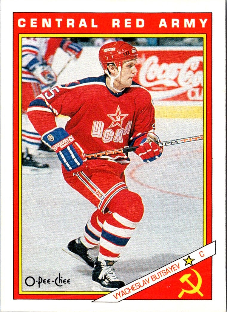 1991 O-Pee-Chee Central Red Army Viacheslav Butsayev