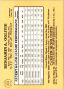 1985 Donruss Ben Oglivie