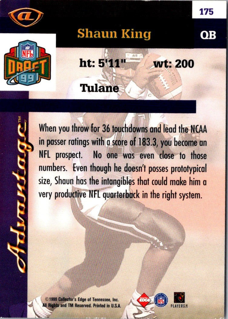 1999 Collector's Edge Advantage Shaun King