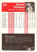 1985 Fleer Wayne Tolleson