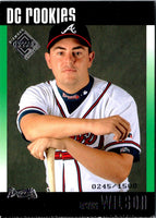 2002 Upper Deck Diamond Connection Travis Wilson #108 0245/1500
