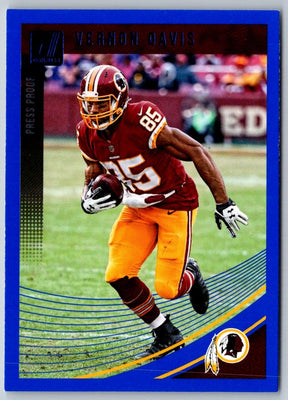 2018 Donruss Press Proof Blue Vernon Davis #291