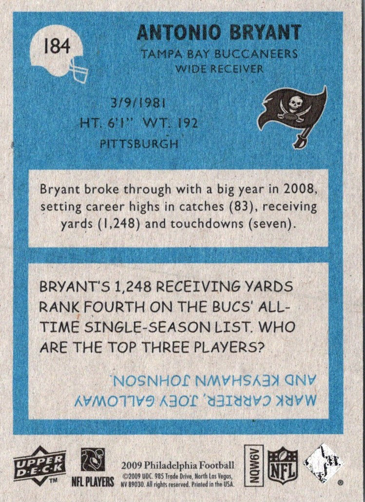 2009 Upper Deck Antonio Bryant