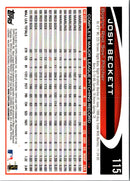 2012 Topps Chrome Josh Beckett