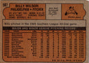 1972 Topps Billy Wilson