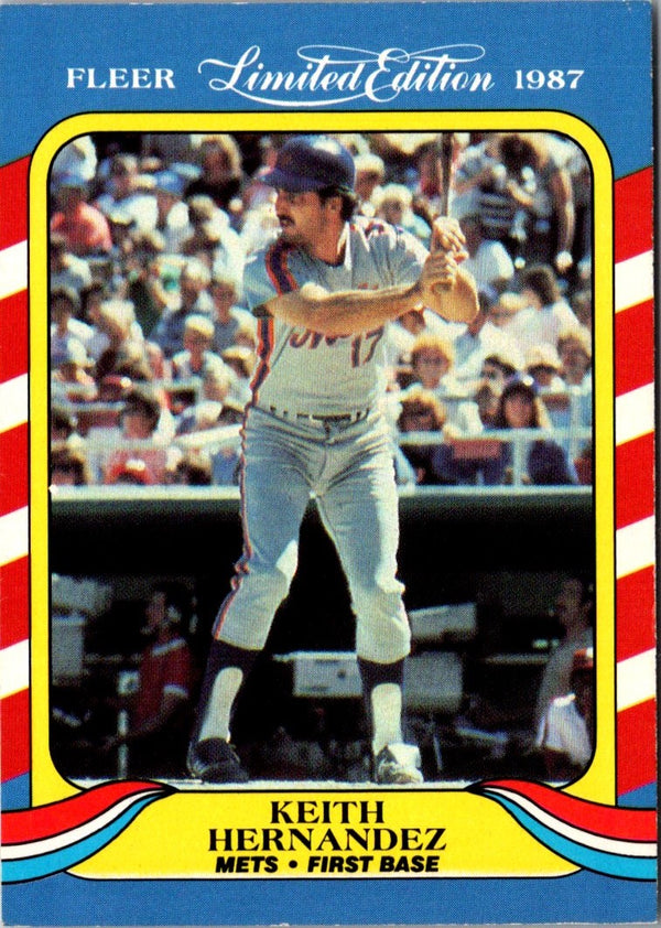 1987 Fleer Limited Edition Keith Hernandez #20