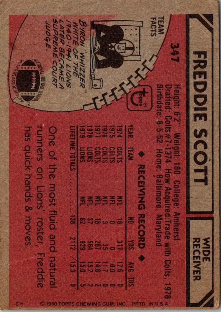 1980 Topps Freddie Scott