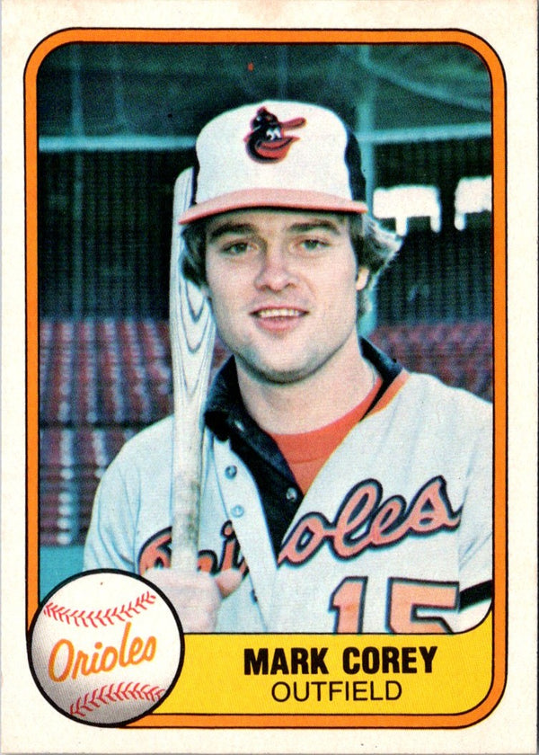 1981 Fleer Mark Corey #193 Rookie