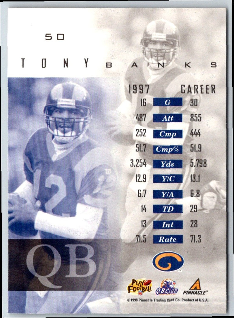 1998 Pinnacle Mint Tony Banks