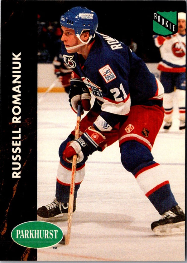 1991 Parkhurst Russ Romaniuk #198 Rookie