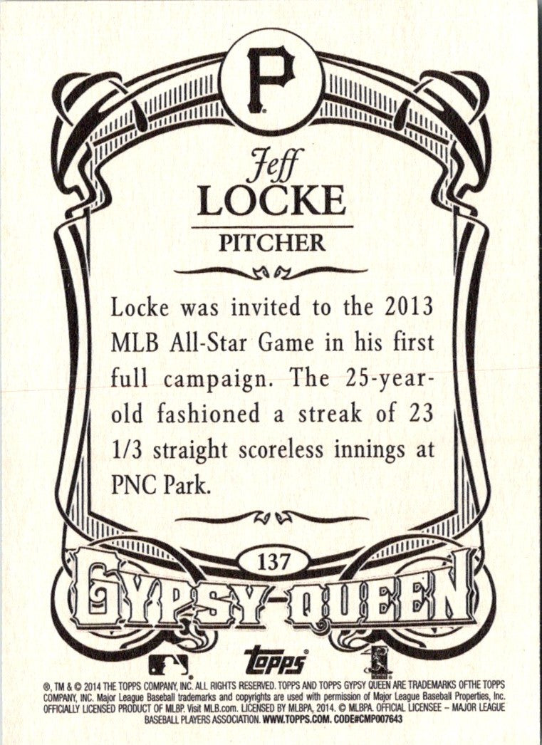 2014 Topps Gypsy Queen Jeff Locke