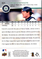 2008 Upper Deck Rob Johnson #321