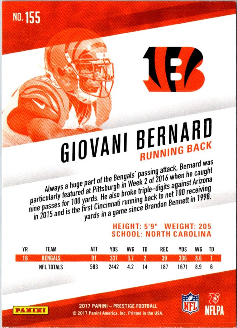 2017 Panini Prestige Giovani Bernard