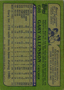 1982 Topps Gary Allenson
