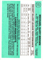 1984 Donruss Mike Brown #517 Rookie