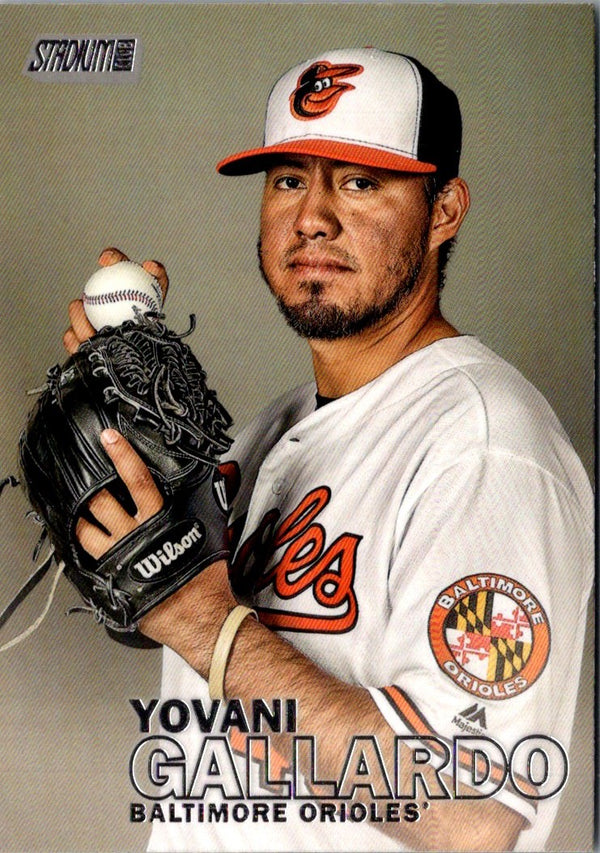 2016 Stadium Club Yovani Gallardo #153