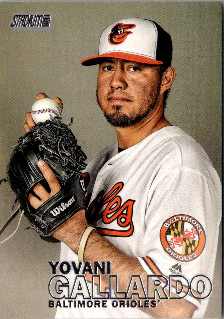 2016 Stadium Club Yovani Gallardo