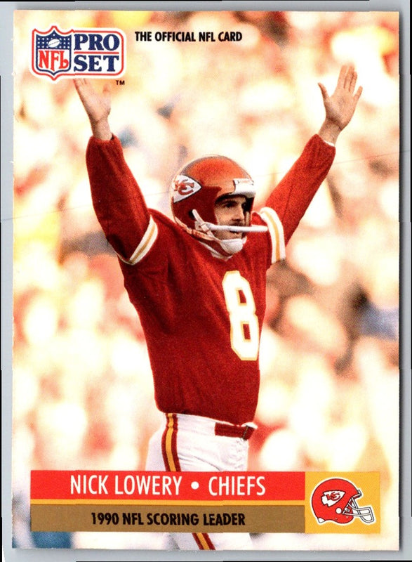 1991 Pro Set Nick Lowery #14