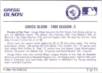 1990 Star Jerome Walton/Gregg Olson Gregg Olson #7