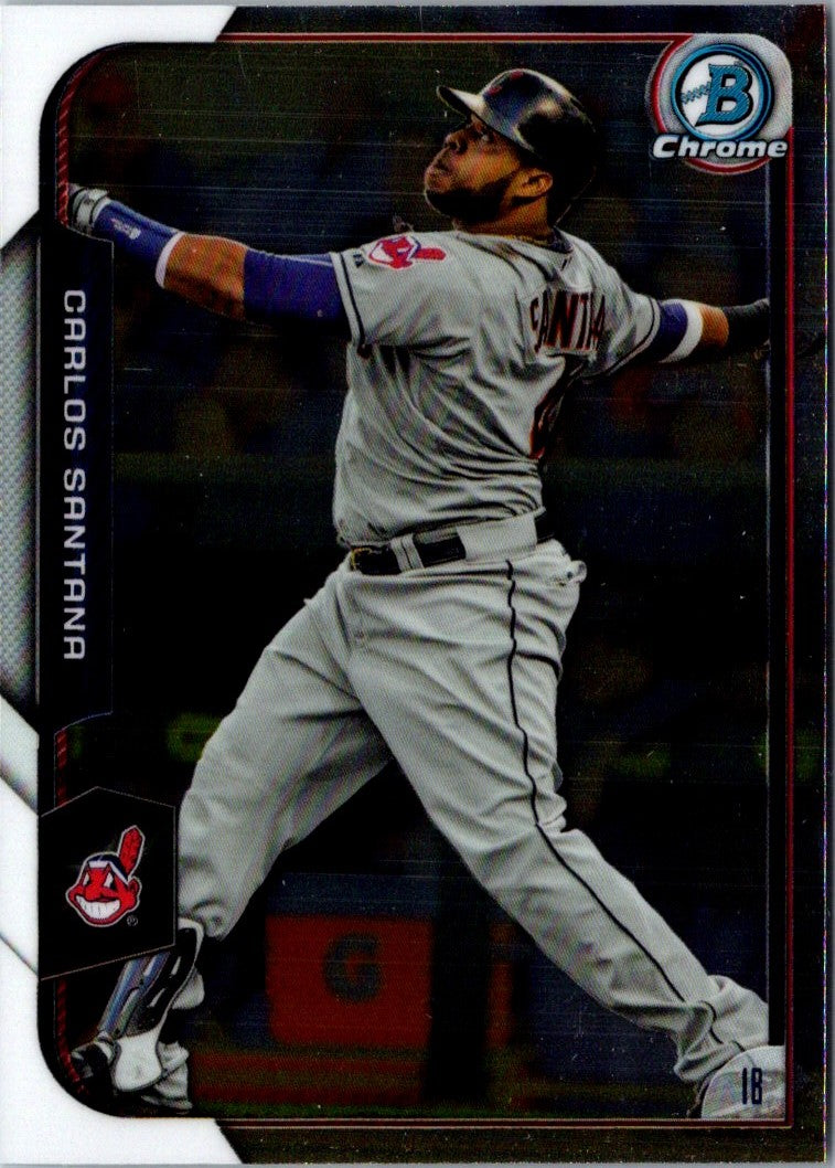 2015 Bowman Chrome Carlos Santana