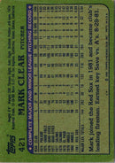 1982 Topps Mark Clear