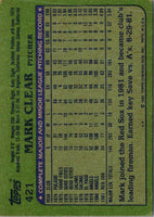 1982 Topps Mark Clear #421
