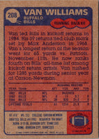 1985 Topps Van Williams #208 Rookie