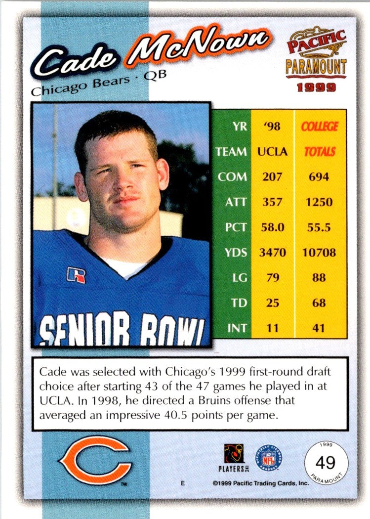 1999 Pacific Paramount Cade McNown