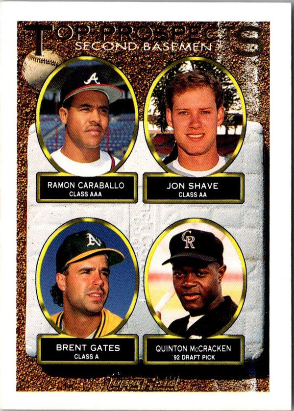 1993 Topps Ramon Caraballo/Jon Shave/Brent Gates/Quinton McCracken #451 Rookie