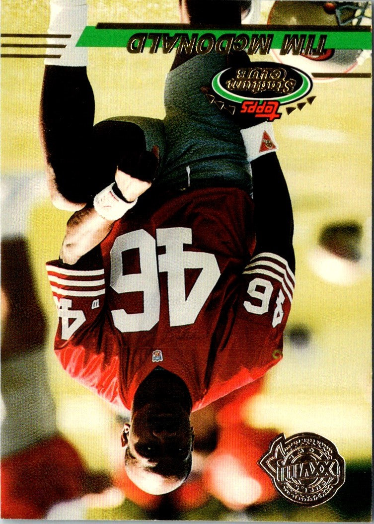 1993 Stadium Club Super Teams Bowl Tim McDonald