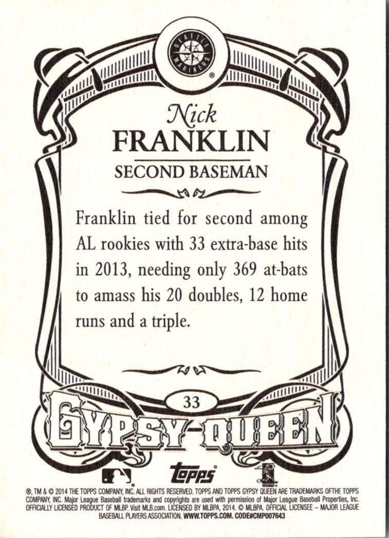 2014 Topps Gypsy Queen Nick Franklin