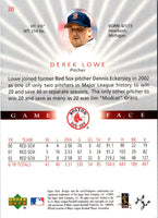 2003 Upper Deck Game Face Derek Lowe #20