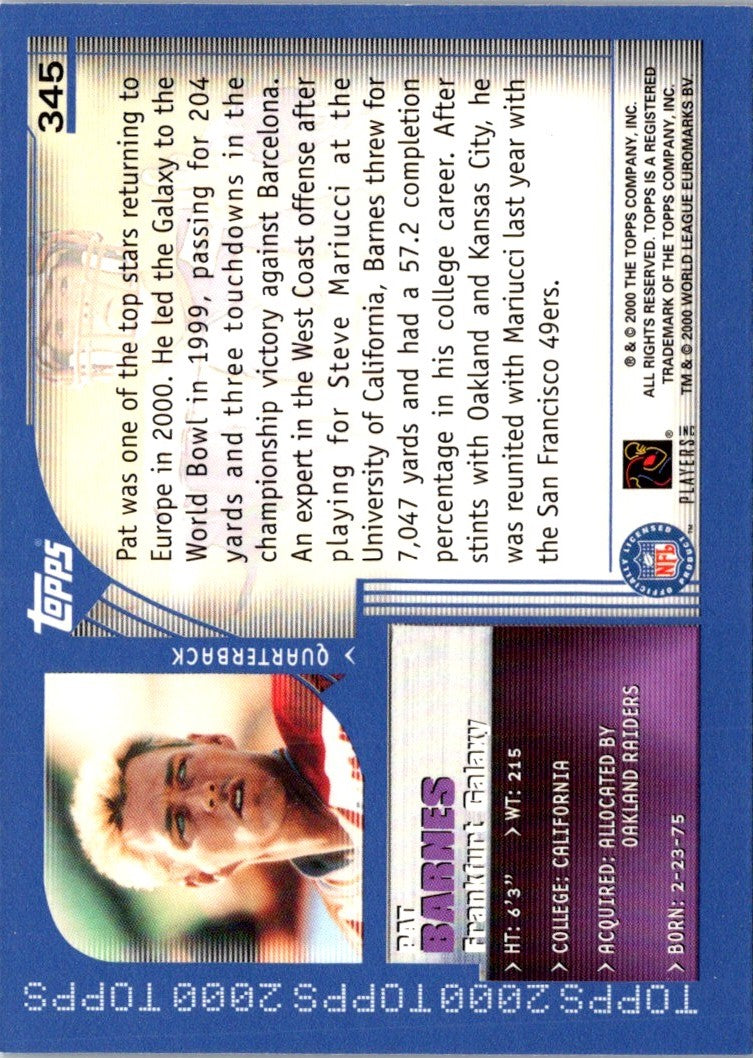 2000 Topps Pat Barnes