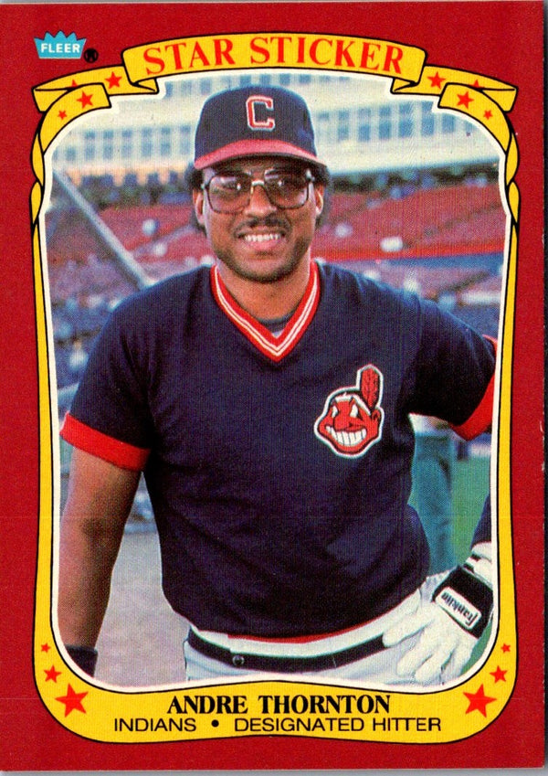 1986 Fleer Star Stickers Andre Thornton #120