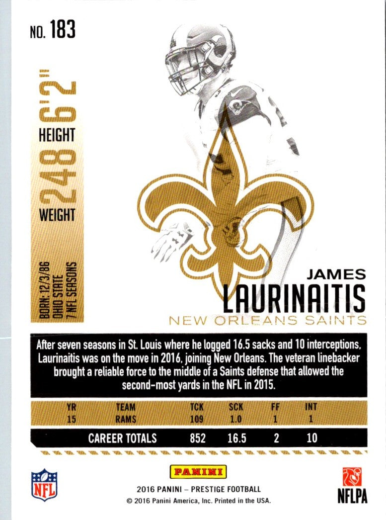 2016 Panini Prestige James Laurinaitis