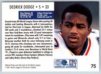 1991 Proset World League Dedrick Dodge #75