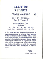 1986 TCMA All-Time Boston Red Sox Frank Malzone #7BRS