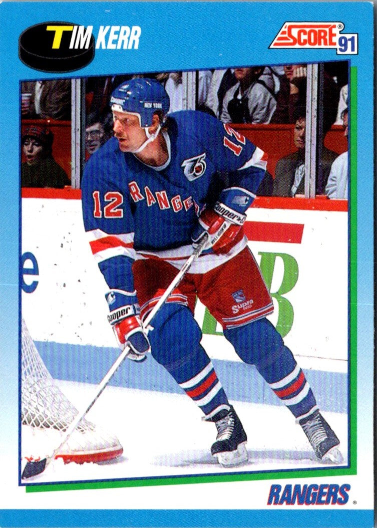 1991 Score Canadian Bilingual Tim Kerr