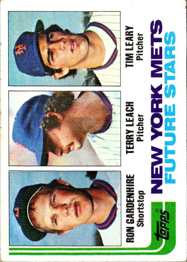 1982 Topps Mets Future Stars - Ron Gardenhire/Terry Leach/Tim Leary #623 Rookie