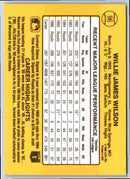 1987 Donruss Willie Wilson