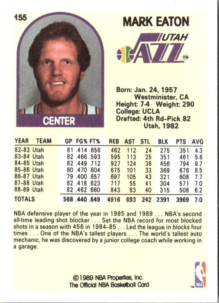 1989 Hoops Mark Eaton