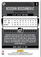 2018 Donruss Bogdan Bogdanovic #61