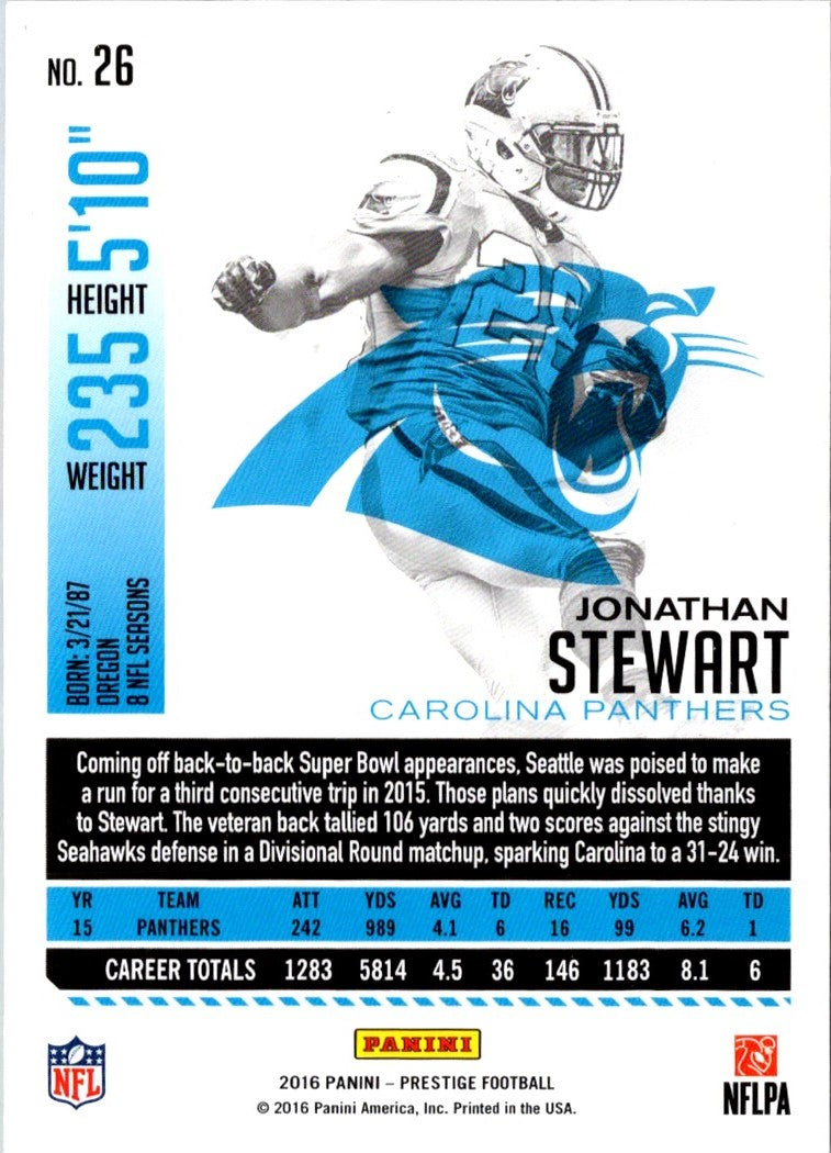 2016 Panini Prestige Jonathan Stewart