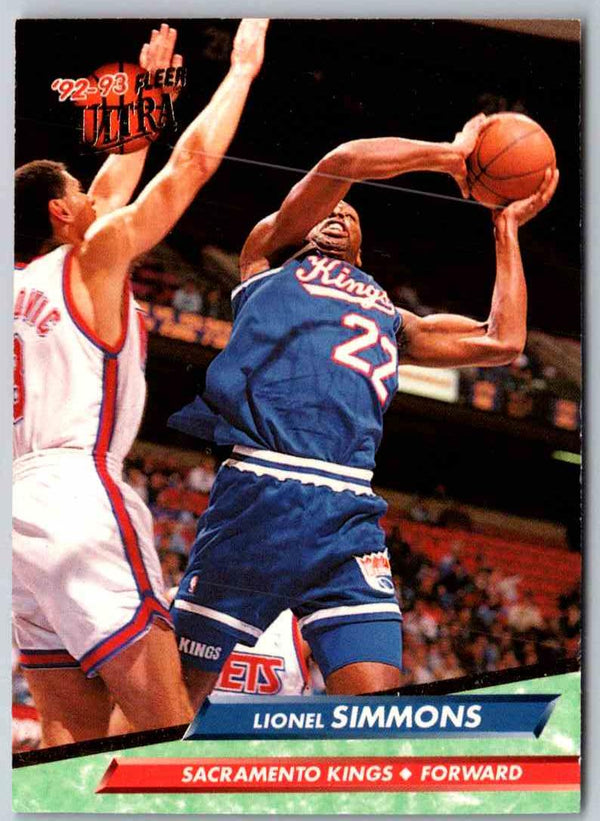 1992 Fleer Ultra Lionel Simmons #159